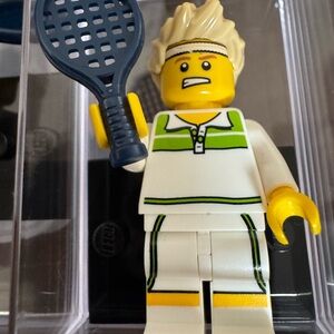 LEGO Tennis Ace Series 7 Collectible Minifigure with black LEGO base